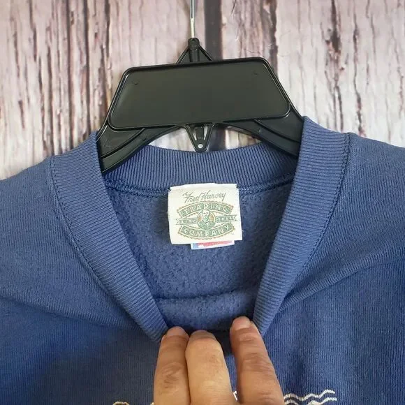 Zion National Park 90s Vintage Sweatshirt Fruit of Loom Made USA Petroglyph Med - Picture 5 of 5